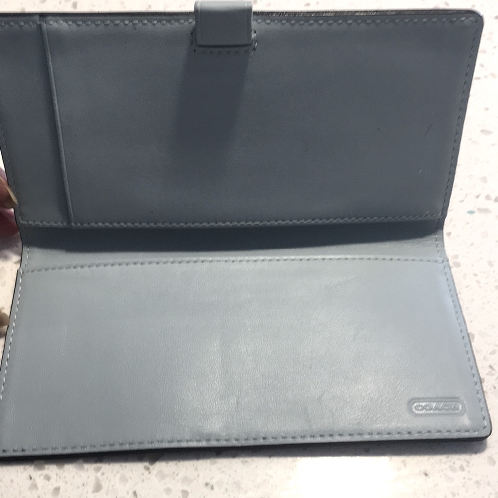 Coach Checkbook cover